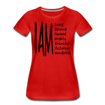 I AM Women’s Premium T-Shirt - red