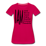 I AM Women’s Premium T-Shirt - dark pink