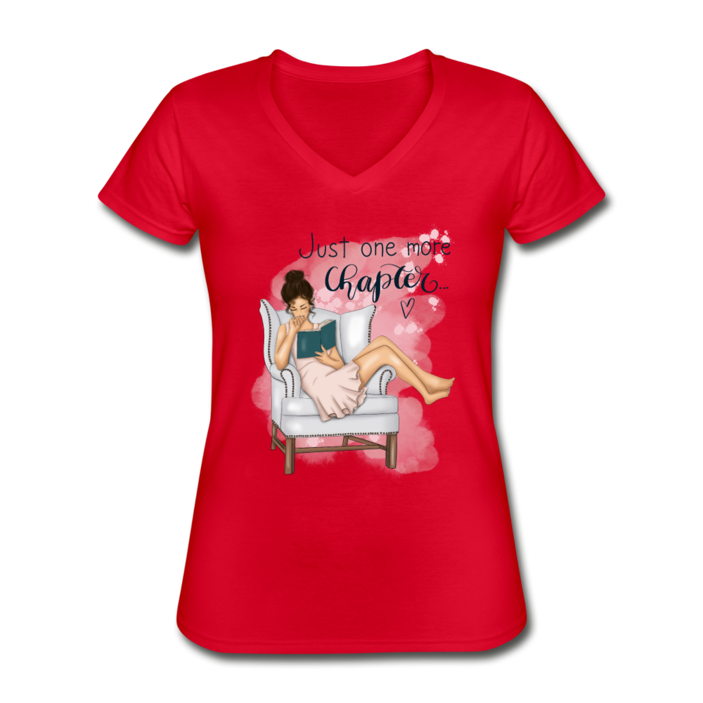 BOOK LOVERS- Classic Women’s V-Neck T-Shirt - red