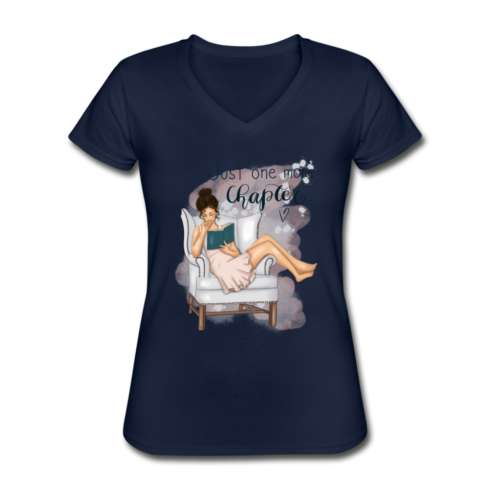 BOOK LOVERS- Classic Women’s V-Neck T-Shirt - navy