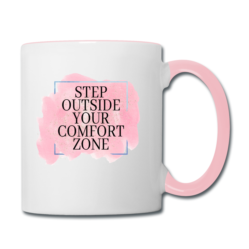 Empowerment righton-Contrasting Mug - white/pink