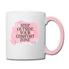 Empowerment righton-Contrasting Mug - white/pink